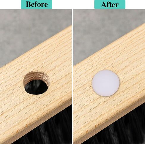 300 Pcs Plastic Hole Plugs 3/16"(5mm) Screw Caps Cover White Plastic Hole Plugs for Cabinet Cupboard Shelf Furniture in Saudi Arabia