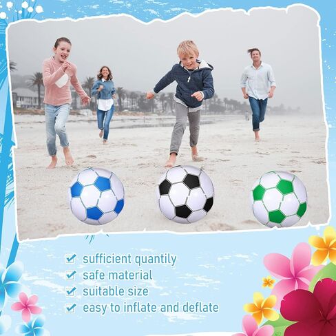 Chivao Inflatable Ball Soccer Ball Softball Volleyball Basketball Football 16 Inch Beach Balls Party Favors Summer Swimming Pool in Saudi Arabia