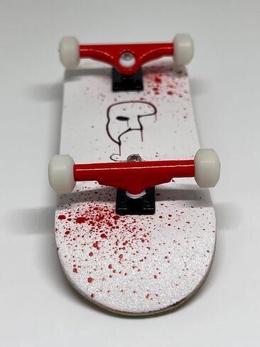 Op3ra Pro Fingerboard Complete 34 * 96mm Maples Wood Deck-UV Printing Graphic-Solid Single Axles Pro Trucks & 5 Urethane Bearing Wheels,-Replace Bushings-Bloody Mess Edition in Kuwait