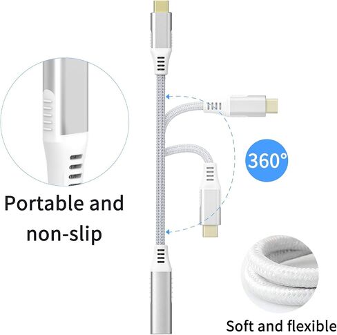 USB C to Mini DisplayPort Adapter,USB Type-C to Mini Displayport Adapter 4K@60Hz & Nylon Compatible with MacBook Pro 2016-2023/Air,ChromeBook Pixel,IPad Pro2018-2020,Galaxy S8-S23 More in Saudi Arabia