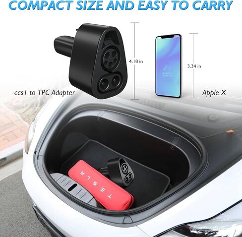 محول شاحن لـ CCS إلى Tesla، محول شحن لـ CCS إلى Tesla Model 3/Y/S/X 250KW DC شحن سريع، محول CCS لـ Tesla متوافق مع محطة شحن سريعة من المستوى 3 مع قابس CCS in Kuwait