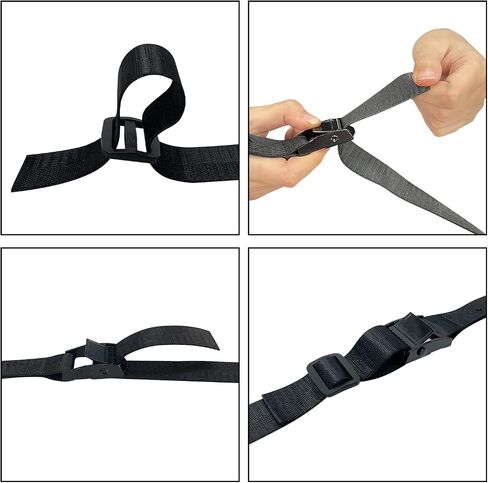 Sutekus Cargo Lashing Strap 1 "ربط أسفل الأشرطة فائدة الأشرطة قابل للتعديل تأمين الأشرطة للبضائع الأمتعة الدراجات النارية قوارب الكاياك، 2 حزمة (الأزرق، 10FT) in Saudi Arabia