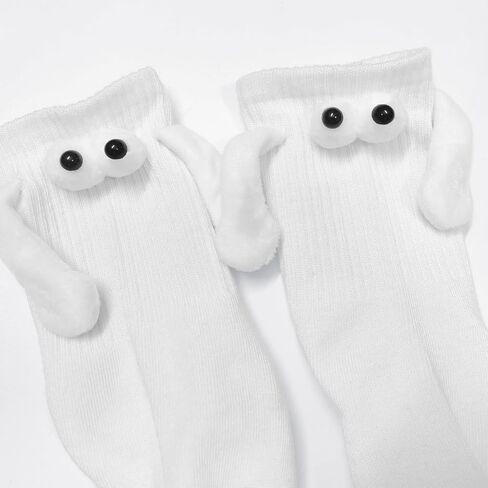 2 Pairs Holding Hands Socks Magnetic Doll Socks, Novelty Couple Funny Socks, Gifts for Valentines Day, Mothers Day, Fathers Day, Christmas in Saudi Arabia