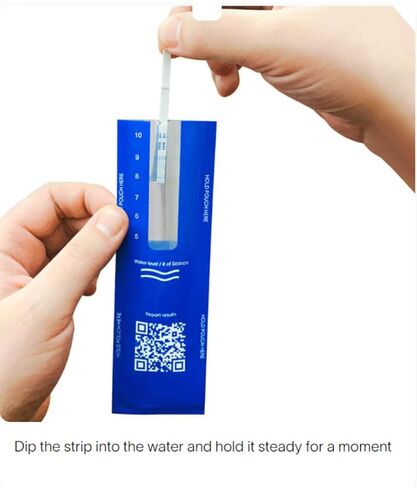 Fentanyl Test Strips - Complete Testing Kit - 5 Pack - Measurement Spoon/Water Pouch - Rapid Results - Highly senstive Strips - Easy Instructions in Saudi Arabia