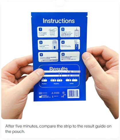 Fentanyl Test Strips - Complete Testing Kit - 5 Pack - Measurement Spoon/Water Pouch - Rapid Results - Highly senstive Strips - Easy Instructions in Saudi Arabia