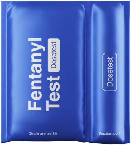 Fentanyl Test Strips - Complete Testing Kit - 5 Pack - Measurement Spoon/Water Pouch - Rapid Results - Highly senstive Strips - Easy Instructions in Saudi Arabia