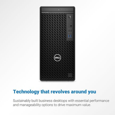 Dell OptiPlex 3000 Series Business Tower Desktop, Intel Core i9-12900K, 32GB RAM, 1TB SSD, RJ-45, DVD-RW, HDMI, Wired KB & Mouse, Display Port, Wi-Fi, Windows 11 Pro, Black in Saudi Arabia