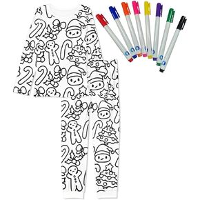 Coloring Craft Coloring Colorable Pajamas with 8 Bright Markers Color Your Own Personalized Pajamas in Saudi Arabia