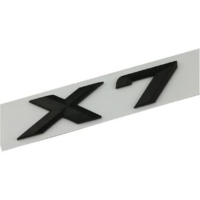 3D ABS كروم أسود شعار X7 شعار رسائل ملصق سيارة جذع شارة ل X7 G07 2019 2020 2022 2023 الملحقات (أسود لامع) in Kuwait