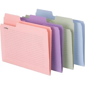 Smead SuperTab Oversized Tab File Folders, 1/3-Cut Oversized Tabs, Letter Size, Assorted Colors, 12 per Pack (11651) in Kuwait