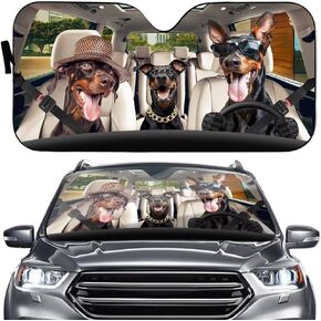 American Pit Bull Terrier Dog Driver Auto Windshield Sunshade,Car Sun Shade for Front Window Windshield, Anti-Sunlight UV Rays Vehicle Sun Visor Cover Blocker for Car SUV Truck in Kuwait