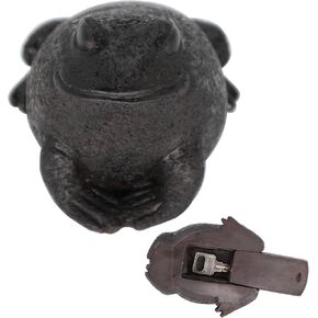 ضفدع إخفاء مفتاح خارجي مقاوم للماء لإخفاء المفاتيح، صندوق قفل آمن للتخزين في الفناء الخارجي، تماثيل الحديقة، زخرفة داخلية، تصميم كبير الحجم، حامل احتياطي للمنزل، أخضر in Kuwait