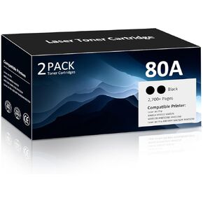 80X CF280X High Yield Toner Cartridge Compatible for HP 80X CF280X 80A CF280A Toner for HP Pro 400 M401A M401D M401N M401DNE MFP M425DN Ink Black 1 Pack in Kuwait