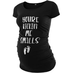 Maternity Shirts for Women - Comfortable Graphic Pregnancy Must Have Gifts for Pregnant Mom T-Shirts Tops in Kuwait