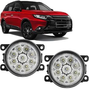 مصباح أمامي للضباب 55 وات 3.5 بوصة، متوافق مع 2013-2015 2018 Mitsubishi Outlander Sport، مصابيح ضباب أمامية بيضاء زينون 6000K، ضوء ضباب يسار ويمين، عدسات شفافة، حزمة من 2 in Kuwait