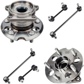 محور ديترويت - مجموعة محاور العجلات الخلفية 4WD لسيارة Toyota RAV4 2001-2005، مجموعة محاور محمل العجلات 4 وصلات نهاية شريط التأرجح الأمامي والخلفي 2002 2003 2004 - مجموعة 6 قطع in Kuwait