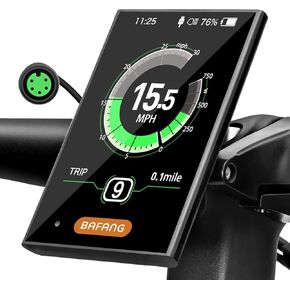 BAFANG 3.5in eBike Display DPC18 for BBS01B BBS02B BBSHD Mid Motor 0-9 Pedal Assist Levels eBike Computer Display with Automatic Backlight UART Protocol in Kuwait
