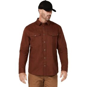 Men's All Out Solid Long Sleeve Pearl Snap Western Work Shirt - HXSP24W51-MHGY Medium in Kuwait