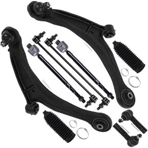 SCITOO 10pcs Front Suspension Kit Lower Control Arm with Ball Joint fit 2006-2014 for Honda Ridgeline Outer Inner Tie Rod End w/Steering Boot Sway Bar Link in Kuwait
