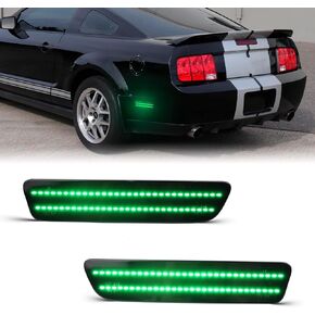 Dynamic Side Marker Lights LED Compatible With 2005-2009 Ford Mustang, Smoked Lens Rear Bumper Lights, Purple Side Marker Lamp 2PCS in Kuwait