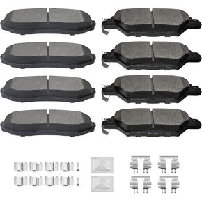 Front and Rear Ceramic 8pcs Brake Pads Kits with Hardware Fit for Mazda CX-9 2016 2017 2018 2019 2020 2021 2022 2023 in Kuwait
