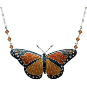 الخيزران الفاخرة فراشة العاهل مصوغة ​​بطريقة قلادة كبيرة in Kuwait