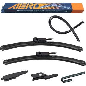 AERO Avenger 22"+22" Premium All-Season Windshield Wiper Blades with Extra Refills OEM Replacement for GMC Sierra 1500 2500 3500 2021-2007 (Set of 2) in Kuwait