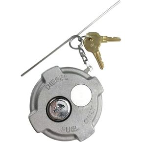 locking diesel 2 1/4" fuel cap Compatible with Reefer Trailer, International MD Semi Trucks, Ford 650/750 Replace FTA-C02 FTA-N-04 FTA-N6-16 FTA-N-73 Equipped with rubber seal ring safety chain (1PCS) in Kuwait
