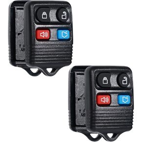Key Fob Shell Case Replacement for Ford Mustang Focus Taurus Escape Explorer Expedition Edge Lincoln Town Car Mercury 1999-2014 Remote Control Replacement CWTWB1U311 Pad Cover (Set of 2) in Kuwait