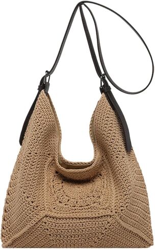 Bohemia Crochet Summer Beach Bag Women Macrame Underarm Shoulder Bags Crossbody Purse Top-handle Tote Hobo Handbag 2026 in Kuwait