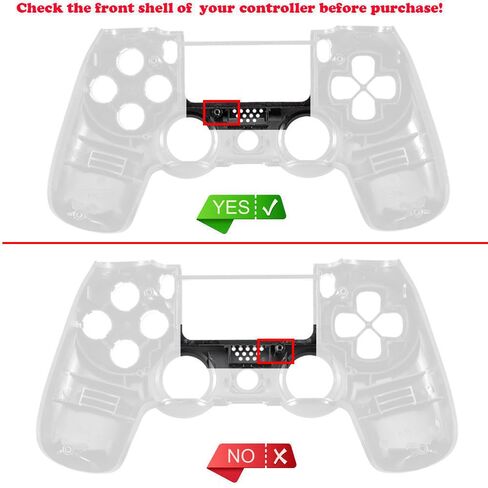 غطاء أمامي ذو قبضة ناعمة باللون الأحمر الظلي الشديد، متوافق مع وحدة تحكم ps4 JDM-001 JDM-011 JDM-020 - وحدة التحكم غير متضمنة in Saudi Arabia