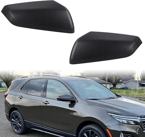 Textured Black Exterior Mirror Cover Cap Fit for 2018-2023 Chevrolet Equinox, 2018-2023 GMC Terrain Accessories,A pair in Kuwait