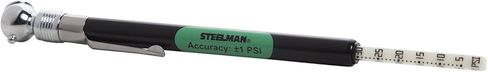 Steelman Tire Pressure Pencil Air Gauge for Automotive Maintenance, Reads Pressures from 5 to 50 PSI, Deflator Knob, Pack of 6 in Saudi Arabia