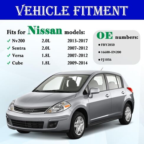 Set of 4 Upgraded Fuel Injectors Fit for Nissan:Nv200 2.0L 2013-2017,Sentra 2007-2012,Versa 2007-2012,Cube2009-2014, OEM # FBY2850,FJ056 in Kuwait