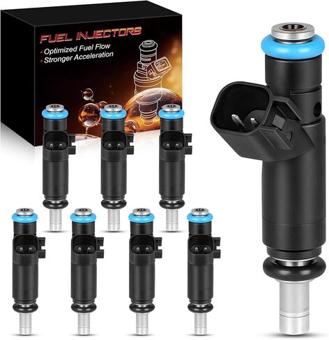 Fuel Injectors 04591851AA Fit For:-Jeep 5.7L Grand Cherokee 2008 2009 Commander 2006-2008 for:-Dodge Charger Dakota Durango for:-RAM 1500 For:-Chrysler 300 Aspen 4.7L 5.7L (Set of 8) in Kuwait