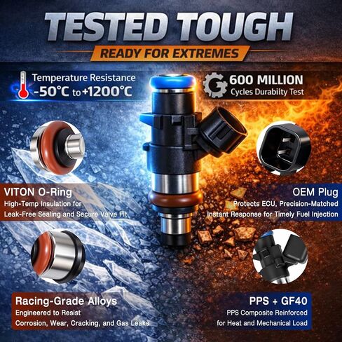 0280158233 حاقن الوقود ذو 4 فتحات 62410 متوافق مع كرايسلر 200 300 3.6L 2011-Up Journey Challenger Charger دورانجو جراند كارافان جراند شيروكي رانجلر JK in Kuwait