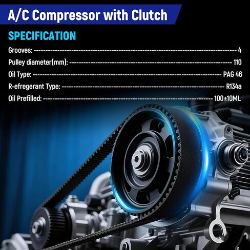 HVAC AC Compressor CO 29134C for GMC Yukon&Yukon XL 2015-2020/Sierra1500 2014-2019, Chevrolet Suburban & Tahoe 2015-2020/Cheyenne 2014-2018/Silverado1500 2014-2019,Cadillac Escalade 2015-2020 in Kuwait