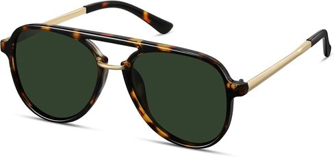 نظارات شمسية مستقطبة طراز Aviator للسيدات والرجال بإطار كبير بتصميم كلاسيكي عصري طراز السبعينيات CL1392 in Kuwait