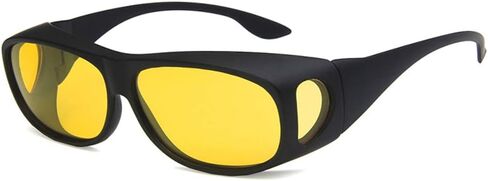 Shiratori Unisex Sunglasses Fashion Bright Black Yellow Drive Holiday Rectangle Polarized UV400 in Kuwait