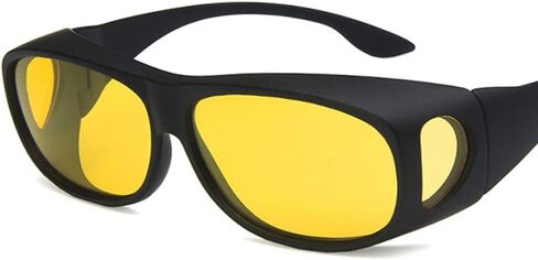 Shiratori Unisex Sunglasses Fashion Bright Black Yellow Drive Holiday Rectangle Polarized UV400 in Kuwait