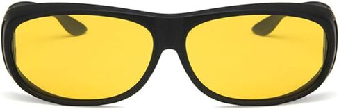Shiratori Unisex Sunglasses Fashion Bright Black Yellow Drive Holiday Rectangle Polarized UV400 in Kuwait