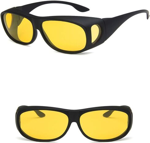 Shiratori Unisex Sunglasses Fashion Bright Black Yellow Drive Holiday Rectangle Polarized UV400 in Kuwait