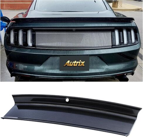 لوحة غطاء صندوق السيارة لموديلات 2015-2023 فورد موستانج GT غطاء صندوق السيارة الخلفي لوحة غطاء الحذاء أسود لامع in Kuwait