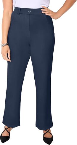 Women's Plus Size Straight Leg Ponte Pant in Saudi Arabia