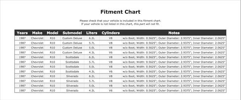 ختم الإسكان تمديد ناقل الحركة الأوتوماتيكي متوافق مع شيفروليه R10 1987 P-3515931 in Saudi Arabia