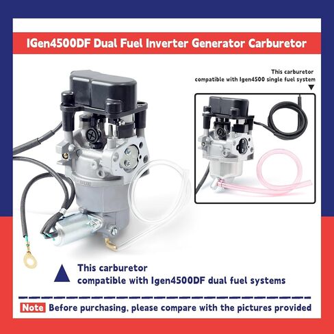 استبدال مجموعة المكربن ​​لـ Westinghouse IGen4500DF 4500/3700W 4050/3330W عاكس الوقود المزدوج مولد محمول 224CC أجزاء المحرك، الكربوهيدرات مع محركين متدرجين in Saudi Arabia