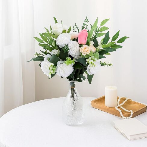 160 قطعة من سيقان أوراق الأوكالبتوس الاصطناعية، 4 أنواع مختلطة من أوراق الأوكالبتوس المزيفة وأوراق الصفصاف والدولار الفضي والنباتات الصناعية لتزيين المساحات الخضراء لحفلات الزفاف والحفلات والمنزل وباقات DIY in Kuwait