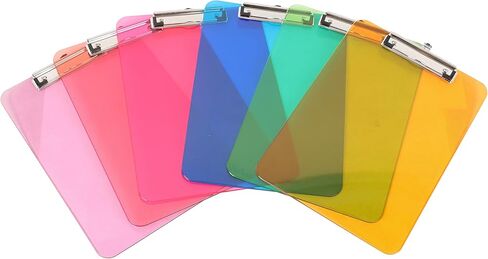 Amazon Basics Plastic Clipboards, Low Profile Clip, Clipboard for Classrooms, Office, Restaurants, Doctor Offices, 2-Pack, Black in Saudi Arabia
