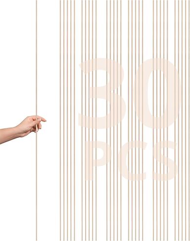 30PCS Bamboo Dowel Rods for Crafts – 1/8 x 36 Inch Dowel Rods Unfinished Wooden Dowel Sticks for Crafting Bamboo Long Wooden Sticks for Crafting Wood Rod Wood Sticks for Crafts DIY Projects in Kuwait