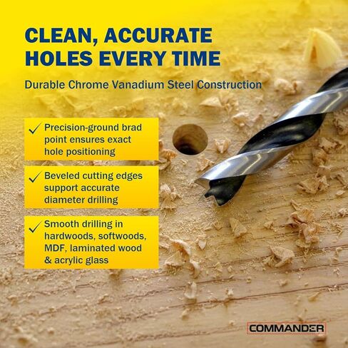 لقم براد من خشب الفاناديوم الكروم من فيش، مجموعة مكونة من 29 قطعة، مقاسات إمبراطورية 1/16-1/2 بوصة، FSF-364757 in Kuwait